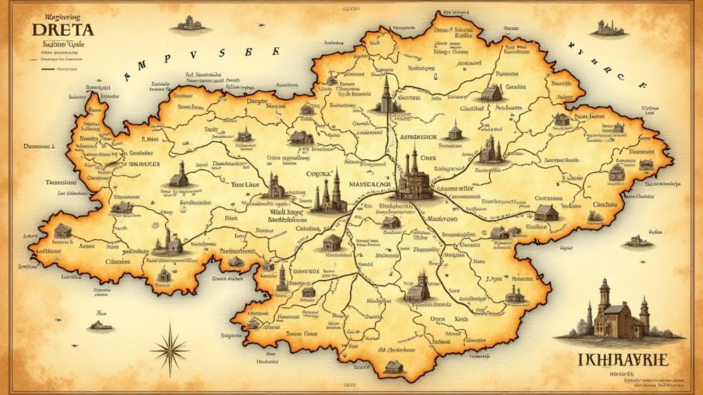 Senoji Lietuvos žemėlapis su pažymėtomis malūnų vietomis ir prekybos keliais